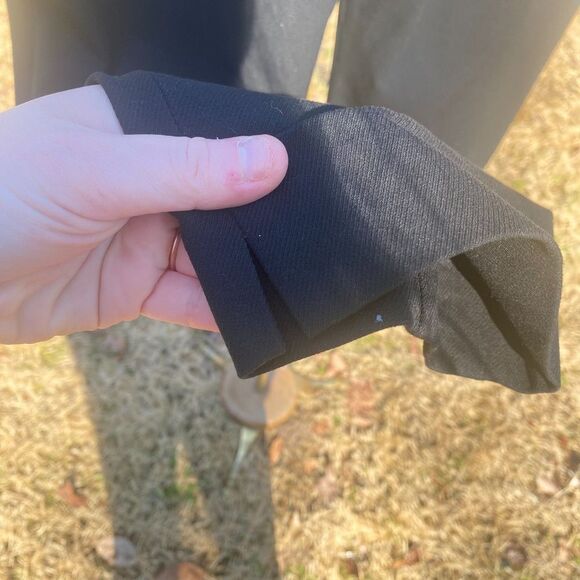 Talbots Black Equestrian Center Seam Slim Stretch Crop Pants - Picture 6 of 9